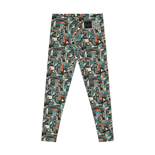 Digital Street Art Urban Street Style Stretch Leggings - 8404 Design-81