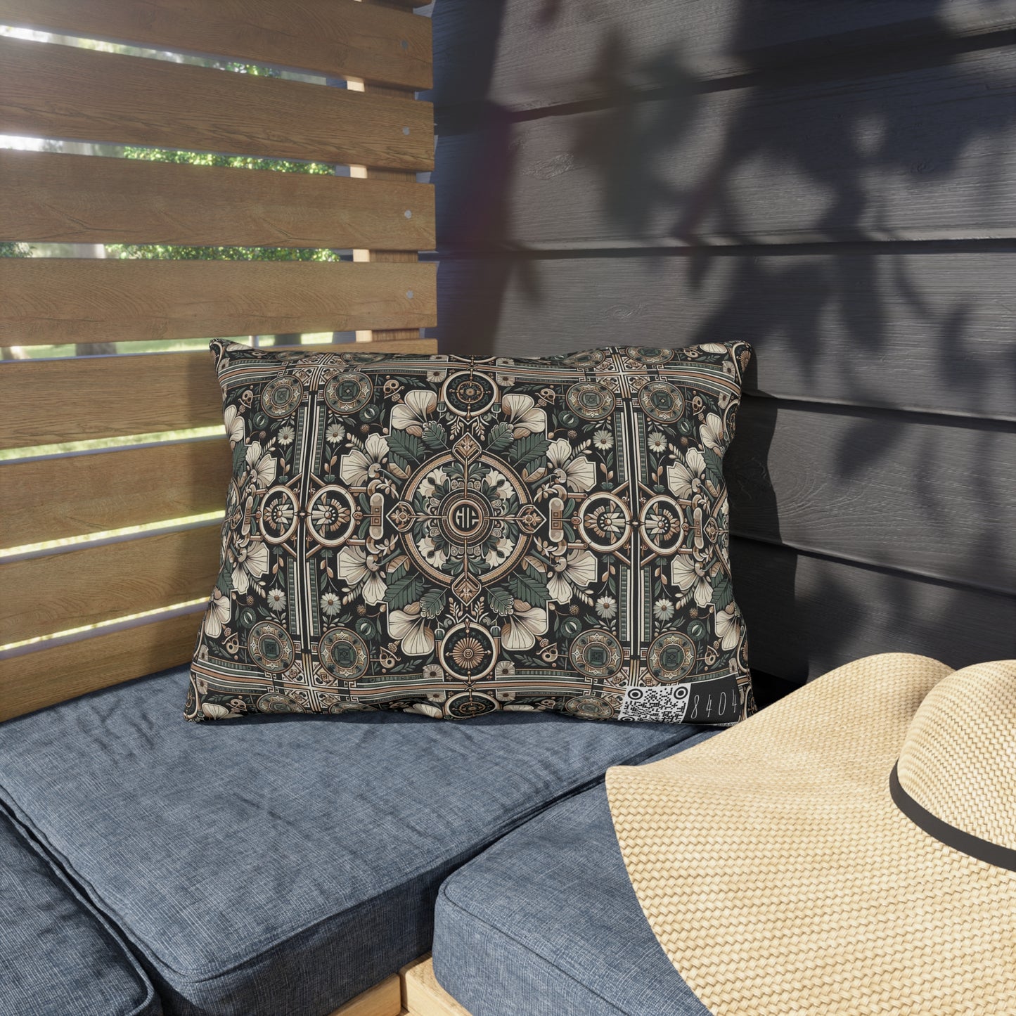 Cyber Garden Party Tech Garden Extravaganza Outdoor Pillow - 8404 Design-66