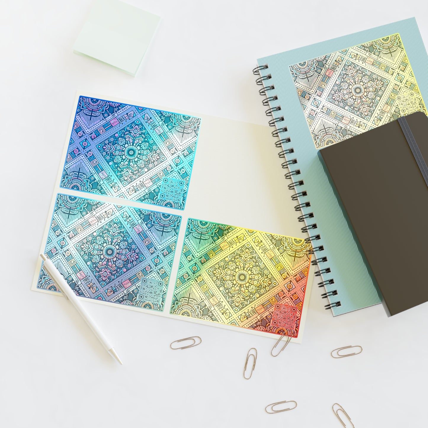 Cultural Fusion Tech Blend of Cultural Heritage With Tech-Inspired Elements Sticker Sheets - 8404 Design-64