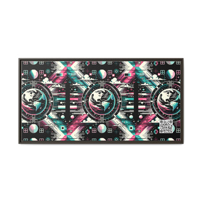 Digital Artistry Digital-native Streetwear Matte Canvas, Framed (multi-color) - 8404 Design-62 B