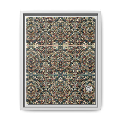 Urban Renaissance Historical Fusion With Street Edge Matte Canvas, Framed (multi-Color) - 8404 Design-57 A