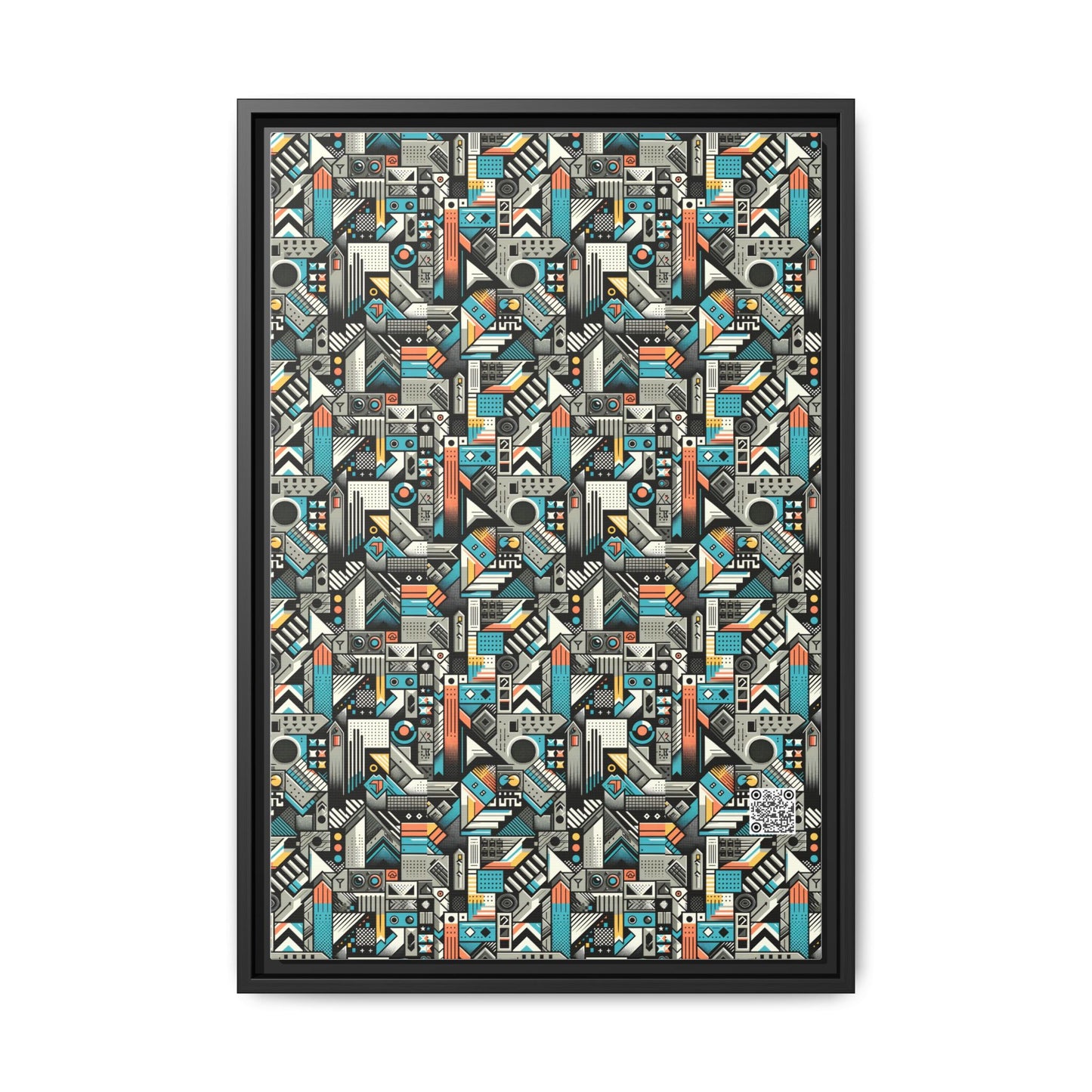 Digital Street Art Urban Street Style Matte Canvas, Framed (multi-color) - 8404 Design-81 B