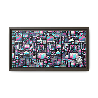 Digital Rebellion Youthful Streetwear with a Rebellious Digital Twist Matte Canvas, Framed (multi-color) - 8404 Design-71 B