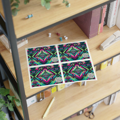 Tech-Infused Graphics Tech-Forward Streetwear Sticker Sheets - 8404 Design-51