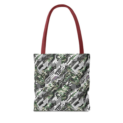 Tech Camo Fusion Tech-Forward Streetwear With a Futuristic Edge Tote Bag - 8404 Design-46