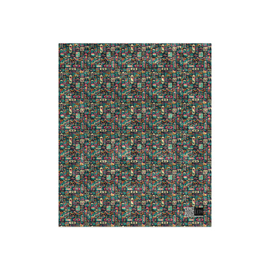 Skate Culture Revival Urban Retro Cool Crushed Velvet Blanket - 8404 Design-61