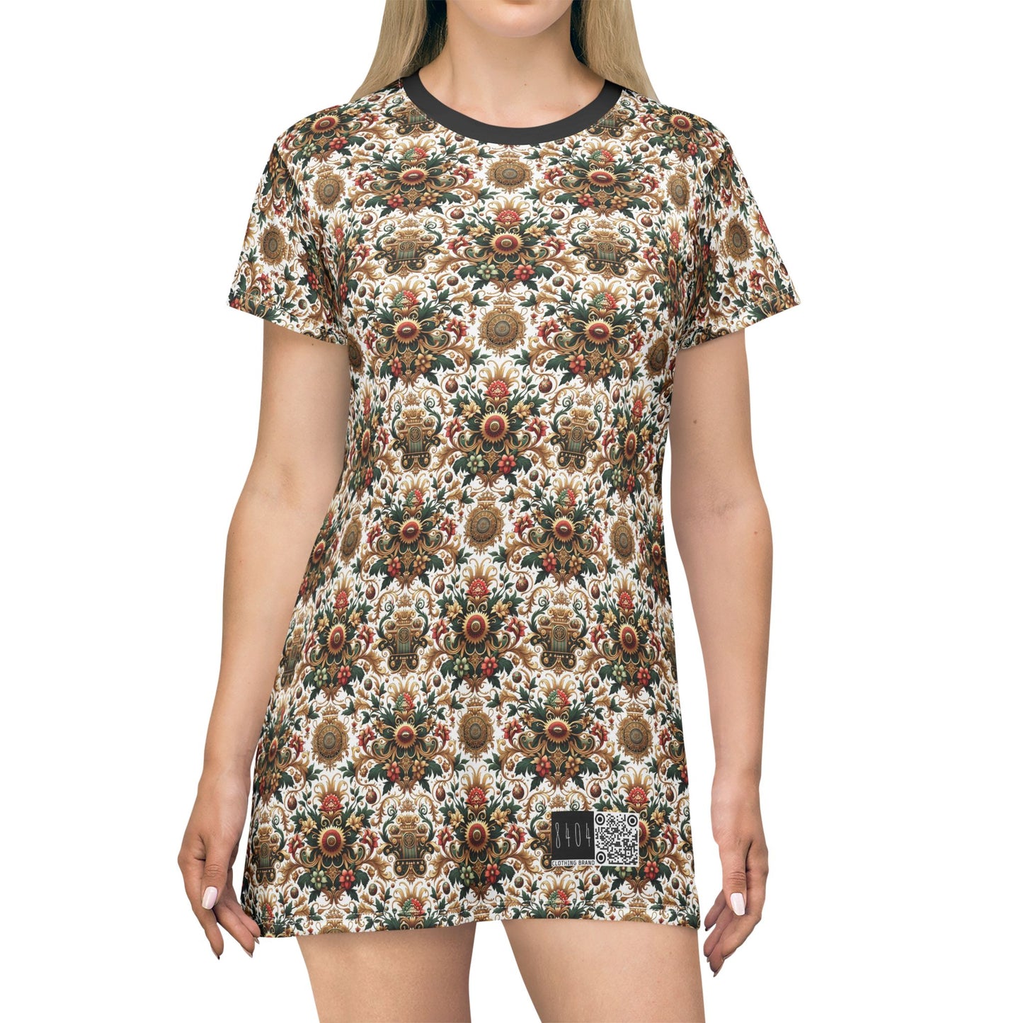 Monogram Madness Luxurious Streetwear T-Shirt Dress - 8404 Design-68