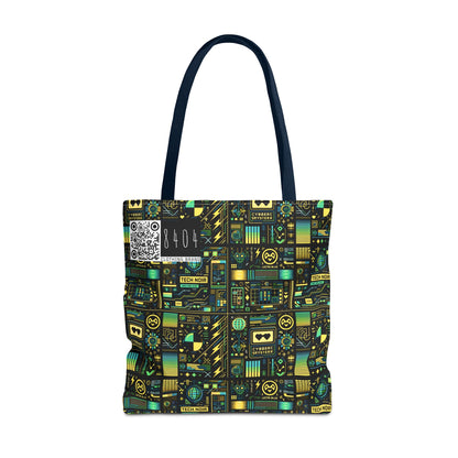 Digital Dystopia Tech Noir Tote Bag - 8404 Design-57