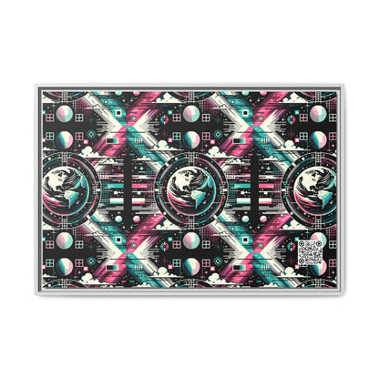 Digital Artistry Digital-native Streetwear Matte Canvas, Framed (multi-color) - 8404 Design-62 A