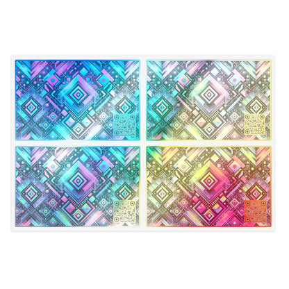 Tech-Infused Graphics Tech-Forward Streetwear Sticker Sheets - 8404 Design-52