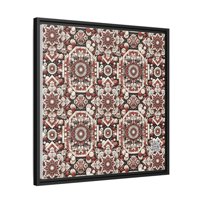 Neo Jomon Sculptural Aesthetics Artisanal Streetwear Matte Canvas, Framed (multi-Color) - 8404 Design-55 A
