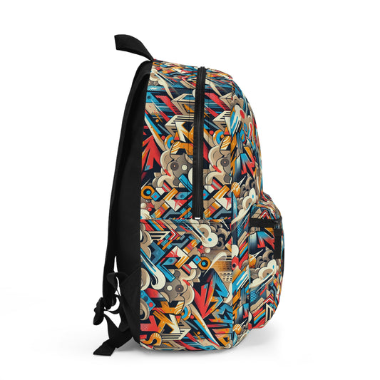 Neo-Traditional Street Art Modern Street Art Fusion Backpack - 8404 Design-44