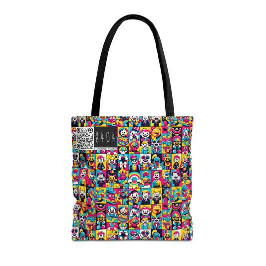 Neon Pop Playful Pop Culture Mashup Tote Bag - 8404 Design-60