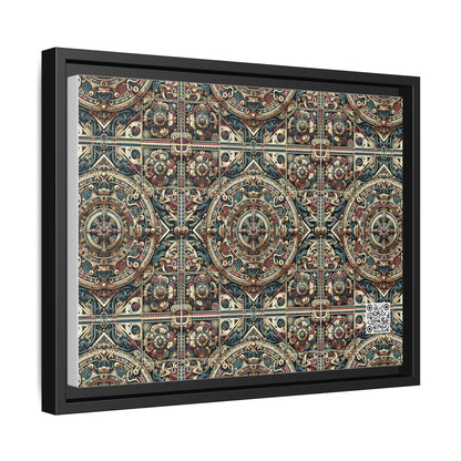 Urban Renaissance Historical Fusion With Street Edge Matte Canvas, Framed (multi-Color) - 8404 Design-57 A