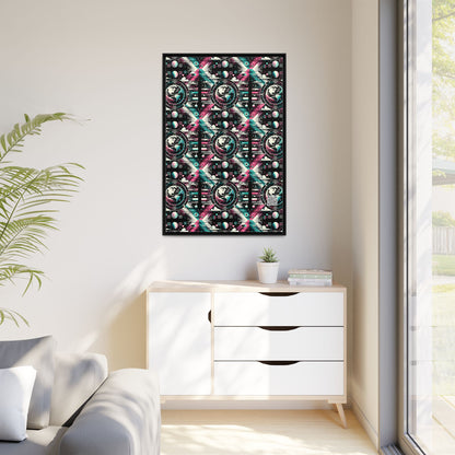 Digital Artistry Digital-native Streetwear Matte Canvas, Framed (multi-color) - 8404 Design-62 A