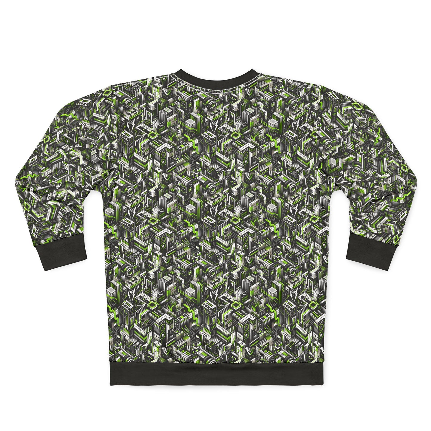 Graffiti Tech Fusion Bold Streetwear Fusion Sweatshirt - 8404 Design-53