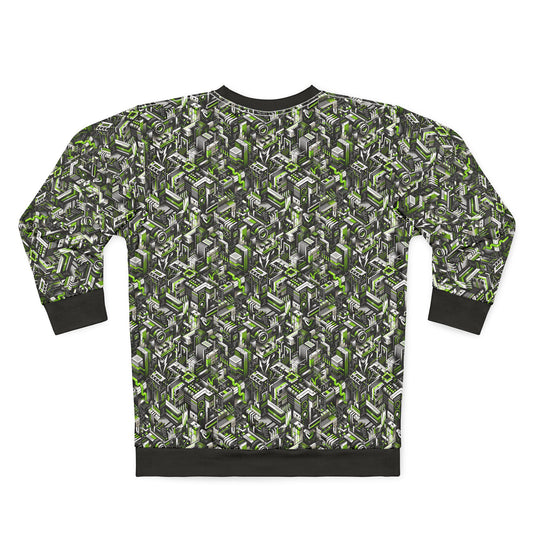 Graffiti Tech Fusion Bold Streetwear Fusion Sweatshirt - 8404 Design-53