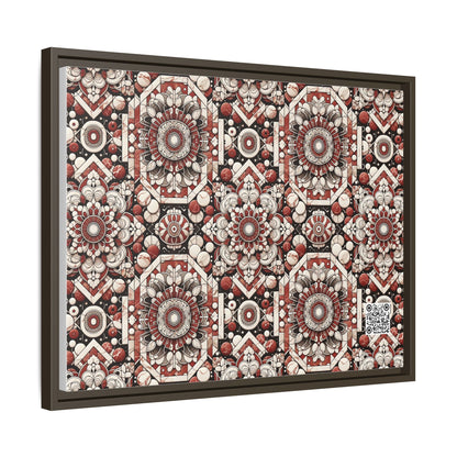 Neo Jomon Sculptural Aesthetics Artisanal Streetwear Matte Canvas, Framed (multi-Color) - 8404 Design-55 A