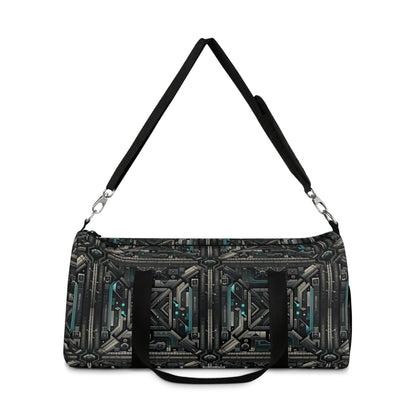 Tech Noir Futuristic Tech Aesthetic with a Dark Twist Duffel Bag - 8404 Design-59