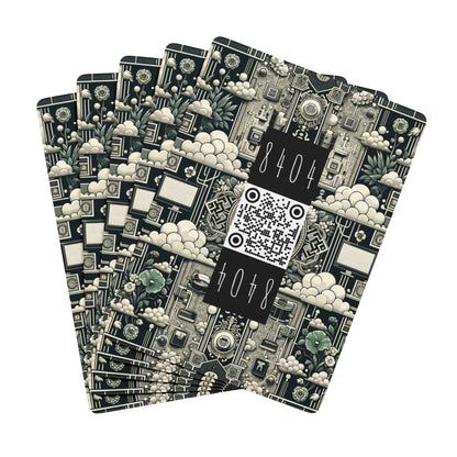 Cyber Garden Party Tech Garden Extravaganza Poker Playing Cards - 8404 Design-54 B