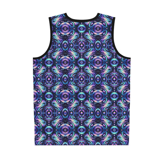 Iridescent Tech Fusion Tech-Forward Streetwear Basketball Jersey - 8404 Design-62