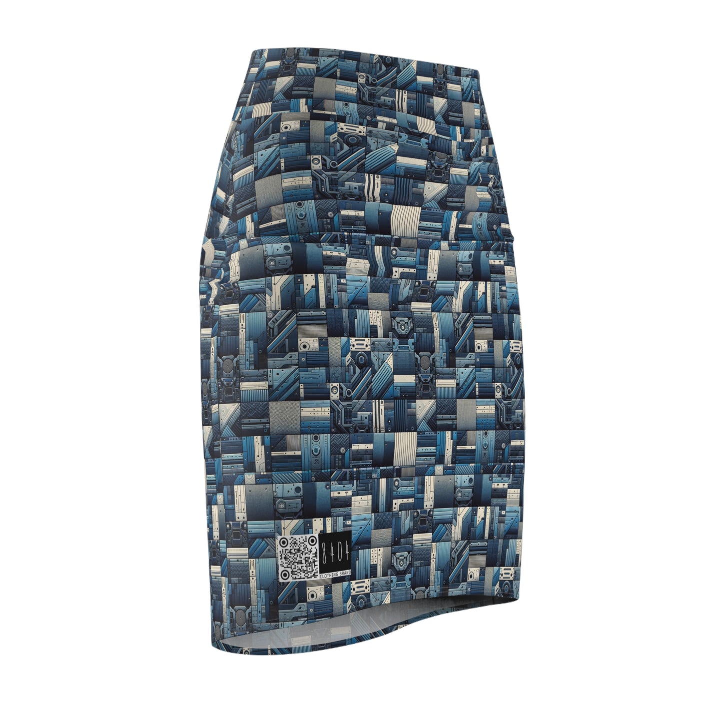 Tech-Inspired Utility Tech-Forward Streetwear With Utilitarian Edge Women's Pencil Skirt - 8404 Design-44