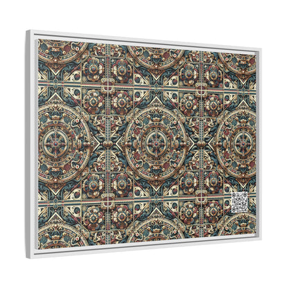 Urban Renaissance Historical Fusion With Street Edge Matte Canvas, Framed (multi-Color) - 8404 Design-57 A