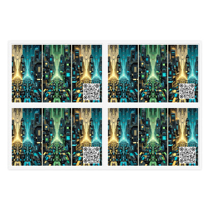 Cyber Punk Graphics Tech-Inspired Cyberpunk Sticker Sheets - 8404 Design-67
