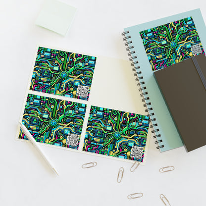 Digital Nomad Chic Cyberpunk Tech Sticker Sheets - 8404 Design-43