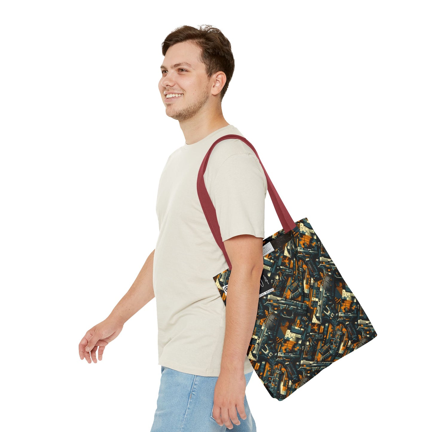 Digital Punk Futuristic Grunge Tote Bag - 8404 Design-47