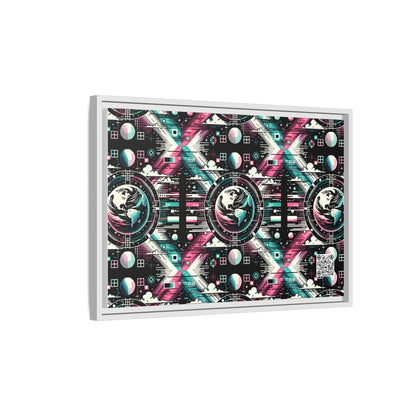 Digital Artistry Digital-native Streetwear Matte Canvas, Framed (multi-color) - 8404 Design-62 B