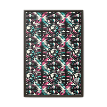 Digital Artistry Digital-native Streetwear Matte Canvas, Framed (multi-color) - 8404 Design-62 A