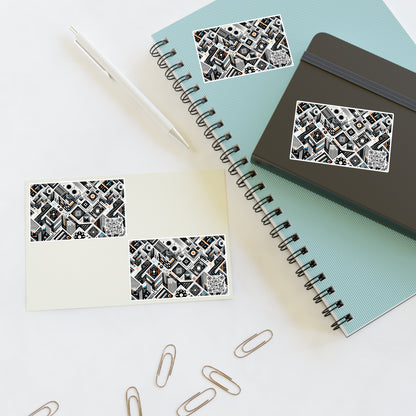 Tech-Forward Athleisure Sleek Tech Aesthetic Sticker Sheets - 8404 Design-61
