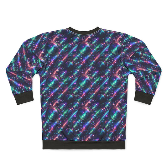 Iridescent Tech Fusion Tech-Forward Streetwear Sweatshirt - 8404 Design-51