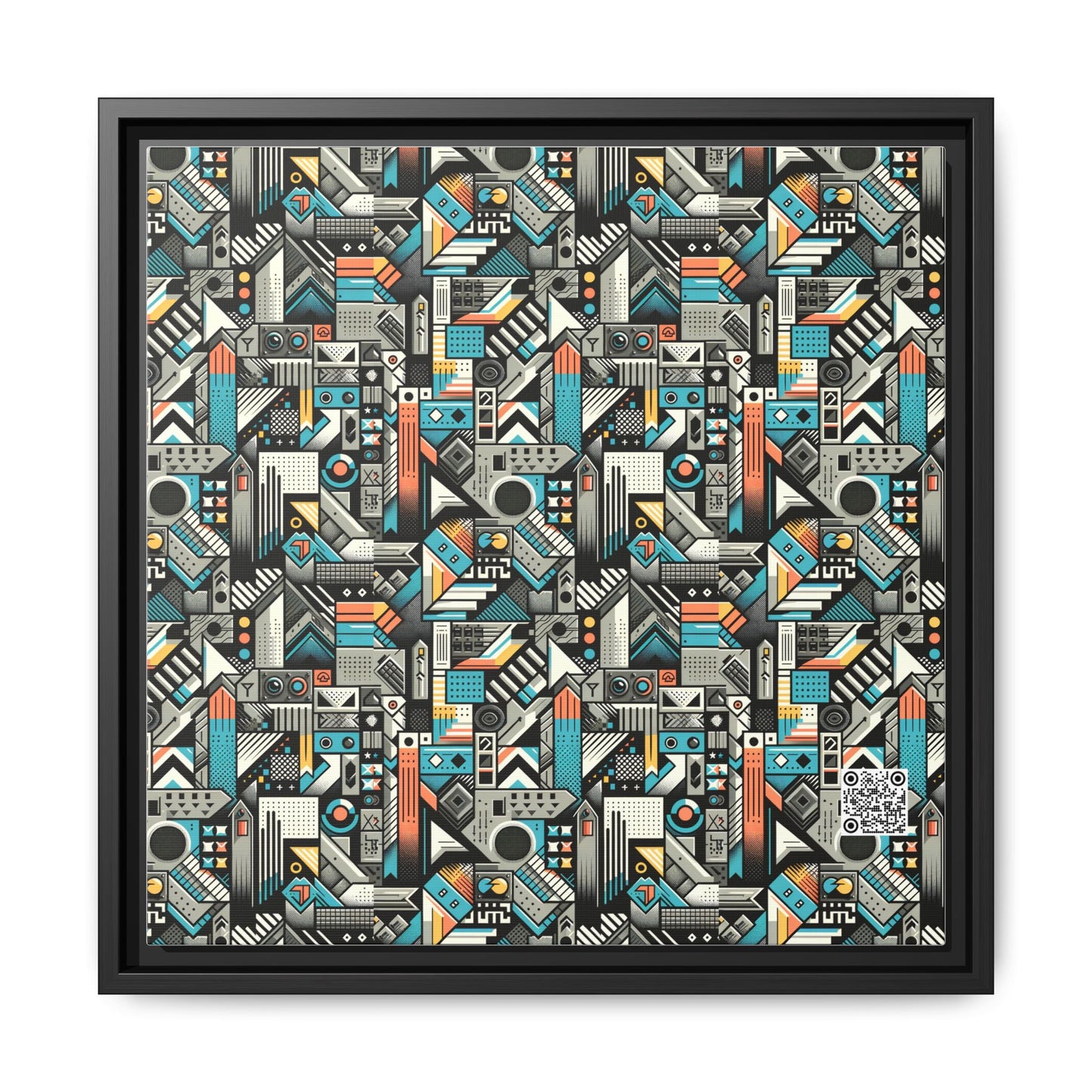 Digital Street Art Urban Street Style Matte Canvas, Framed (multi-color) - 8404 Design-81 B