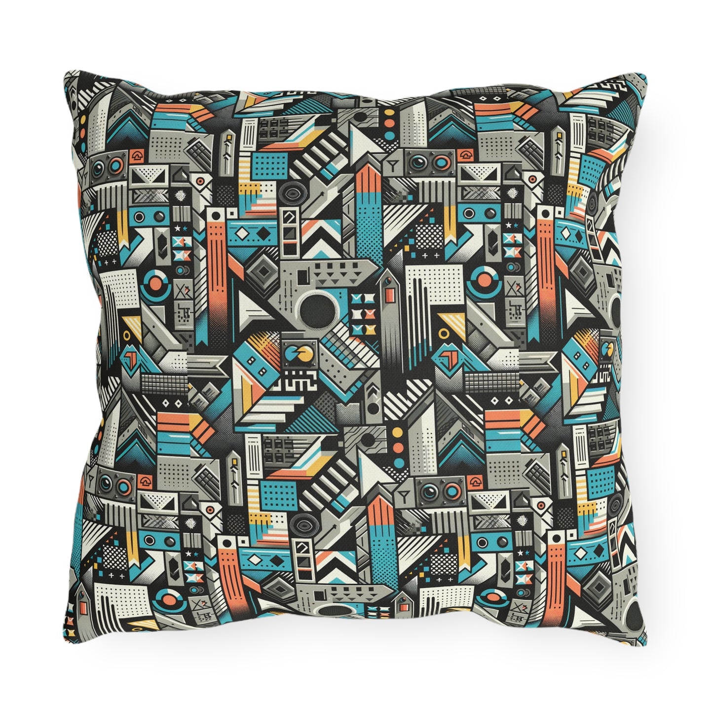 Digital Street Art Urban Street Style Outdoor Pillow - 8404 Design-81