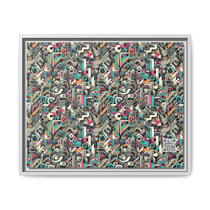 Digital Street Art Urban Street Style Matte Canvas, Framed (multi-color) - 8404 Design-74 A
