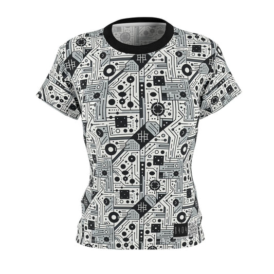 Digital Minimalism Minimalist Tech Women's Cut & Sew Tee - 8404 Design-48