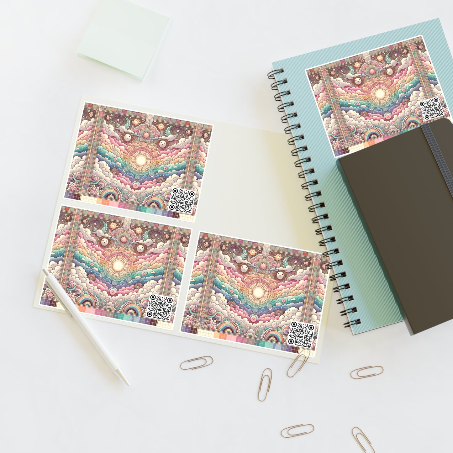 Digital Dreamland Whimsical and Nostalgic Streetwear With a Digital Twist Sticker Sheets - 8404 Design-56