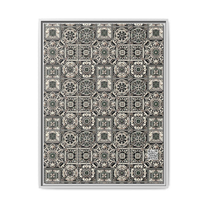 Cyber Garden Party Tech Garden Extravaganza Matte Canvas, Framed (multi-Color) - 8404 Design-45 A