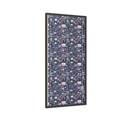 Digital Rebellion Youthful Streetwear with a Rebellious Digital Twist Matte Canvas, Framed (multi-color) - 8404 Design-71 B