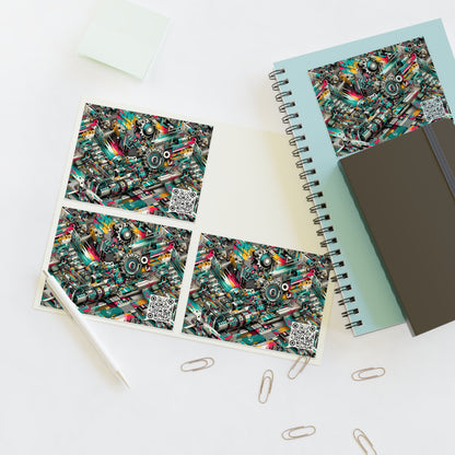 Urban Graffiti Fusion Eclectic Street Art Meets Modern Tech Culture Sticker Sheets - 8404 Design-51