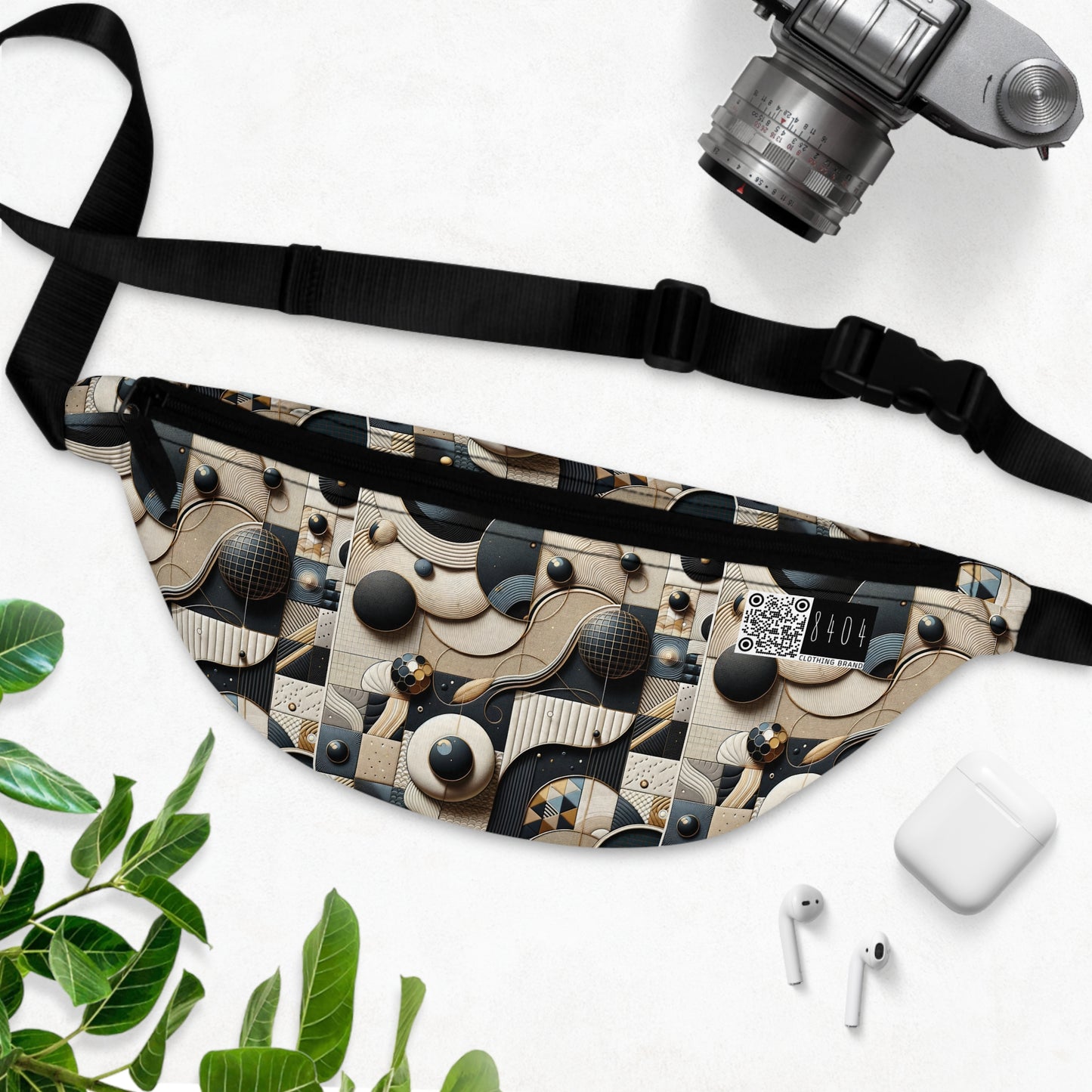 Tech-forward Luxe Streetwear Tech Luxe Fusion Fanny Pack - 8404 Design-71