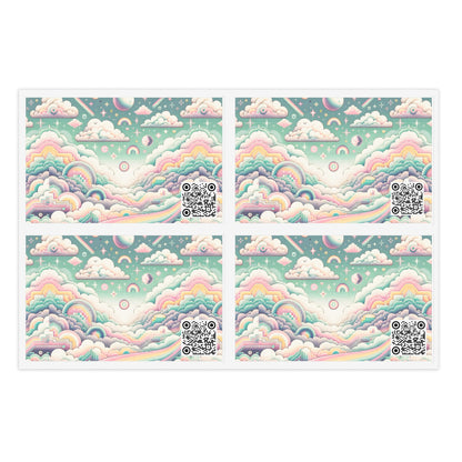 Digital Dreamland Whimsical and Nostalgic Streetwear With a Digital Twist Sticker Sheets - 8404 Design-65