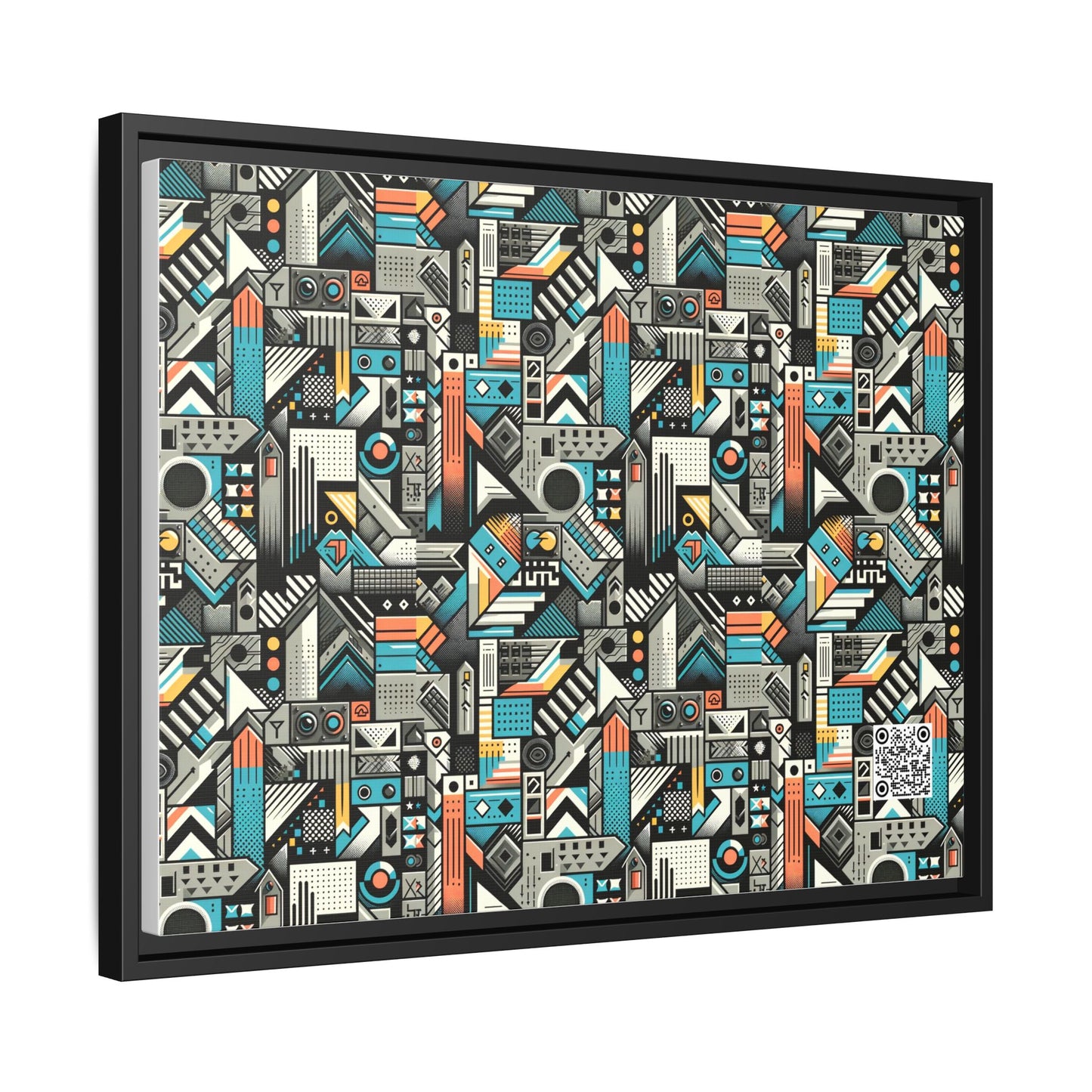 Digital Street Art Urban Street Style Matte Canvas, Framed (multi-color) - 8404 Design-81 A