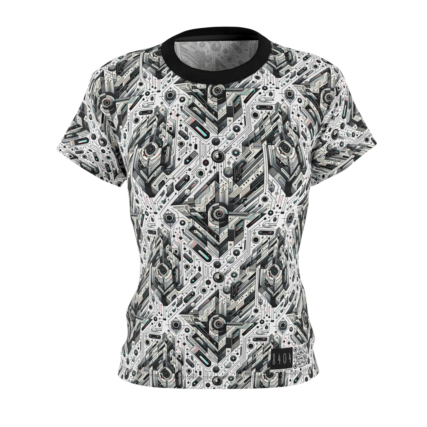 Tech-Infused Streetwear Tech-Forward Minimalism Women's Cut & Sew Tee - 8404 Design-51