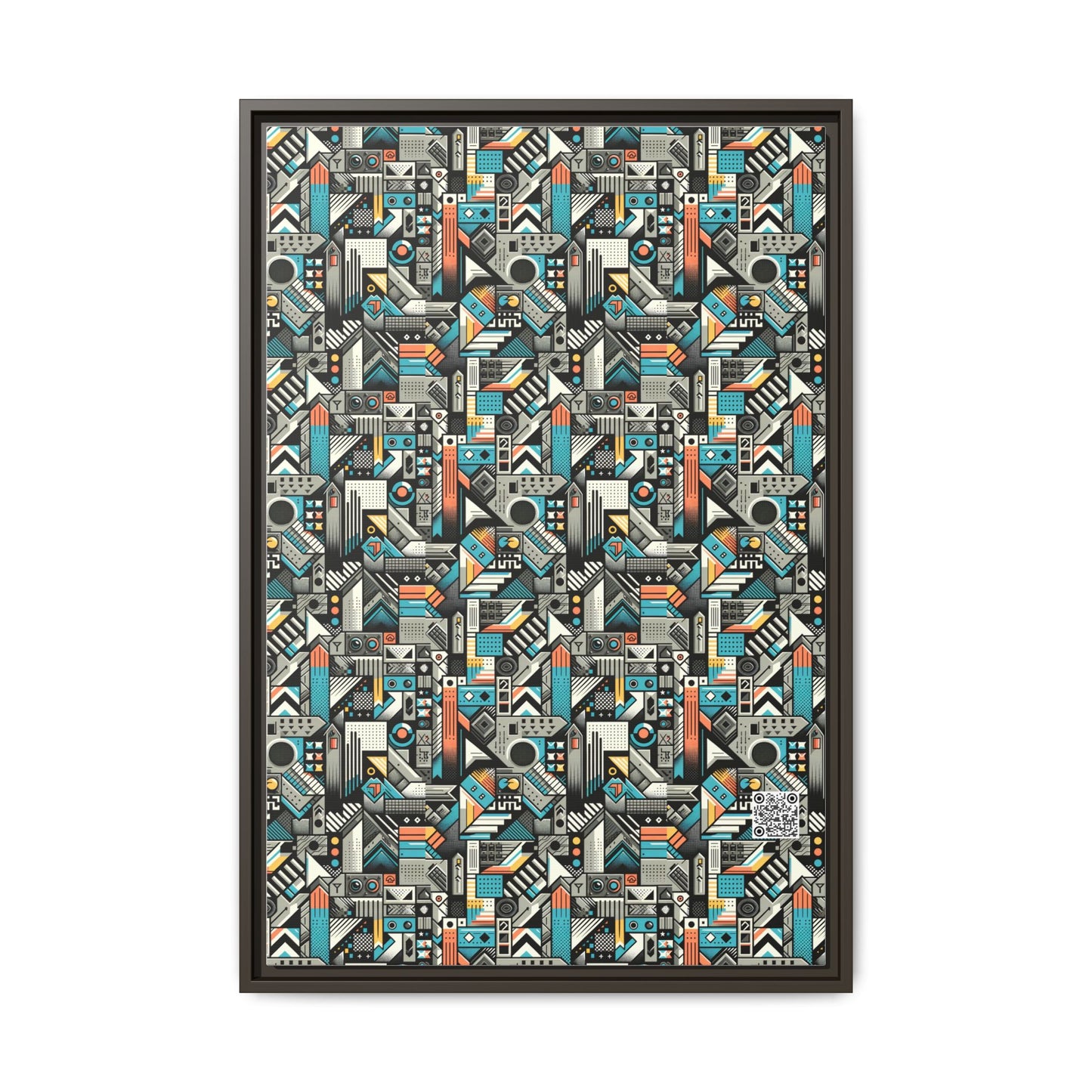 Digital Street Art Urban Street Style Matte Canvas, Framed (multi-color) - 8404 Design-81 A