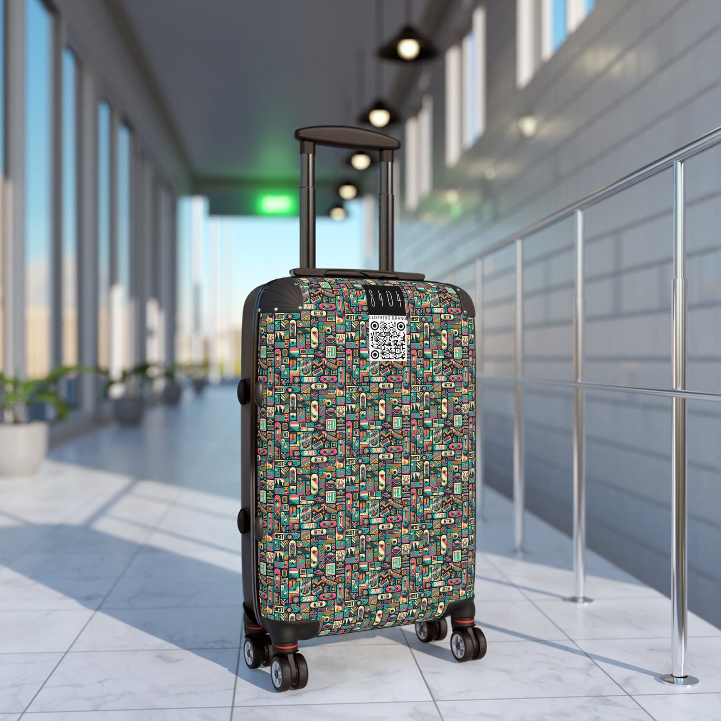Skate Culture Revival Urban Retro Cool Suitcase - 8404 Design-61