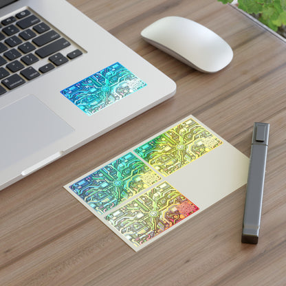 Digital Nomad Chic Cyberpunk Tech Sticker Sheets - 8404 Design-43
