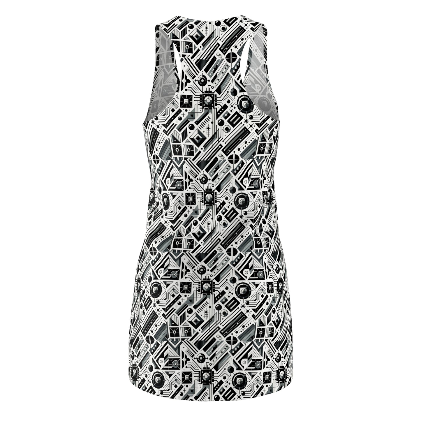 Digital Minimalism Minimalist Tech Women's Cut & Sew Racerback Dress - 8404 Design-62